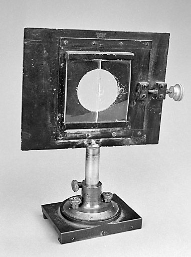 instrument de démonstration en optique (support de lentille et bi-lentille de Billet)
