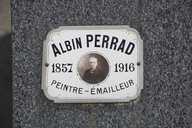 plaque funéraire d'Albin Perrad