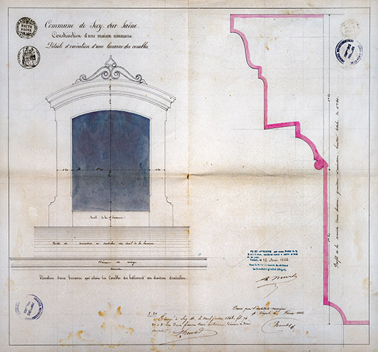 maison commune, justice de paix et école