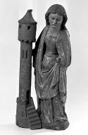 statue : sainte Barbe