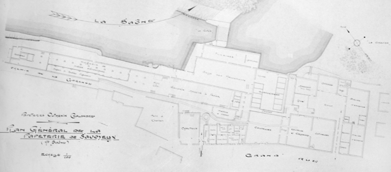 moulin à farine, puis usine de papeterie Outhenin-Chalandre Fils et Cie, puis Papeteries de France, actuellement centrale hydroélectrique