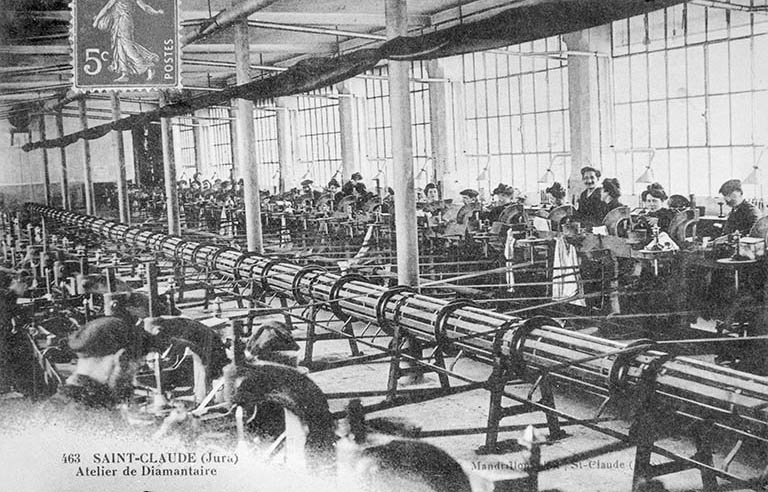 usine de taille de pierre pour la joaillerie et l'industrie dite diamanterie Le Diamant