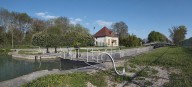 site de l'écluse 52 du versant Saône, dite des Carrières Blanches (canal de Bourgogne)