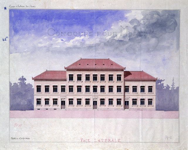 hôtel de ville, groupe scolaire, école professionnelle, tribunal, musée