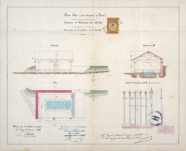 architecture liée à l'eau de la commune de Montureux-lès-Baulay