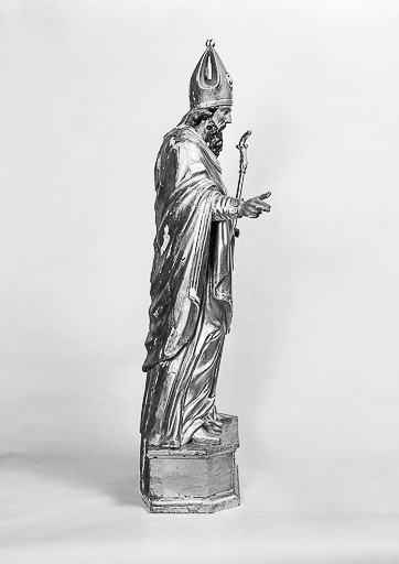 statue-reliquaire : saint Blaise