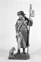statue (demi-nature) : saint Roch