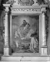 tableau : la Donation du rosaire à saint Dominique et du scapulaire à Sainte-Catherine de Sienne