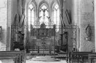 clôture de choeur : grille en fer forgé