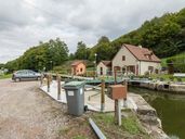 site de l'écluse 14 du versant Méditerranée ; dite du Bois-André (canal du Centre)