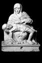 groupe sculpté (statuette) : Vierge de Pitié
