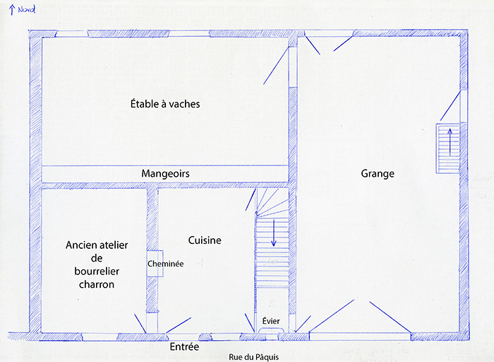 ferme, actuellement maison
