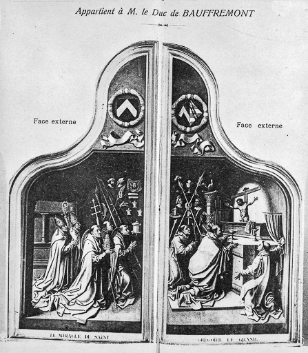 tableau (diptyque) : le Miracle de saint Grégoire le Grand