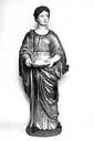 2 statues : sainte Agathe et sainte