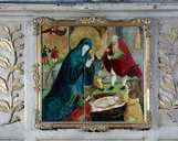 2 tableaux : la Nativité et la Cène