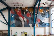 revêtement mural (mosaïque) : L'Apesanteur