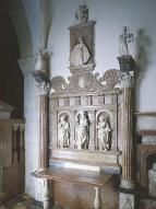 autel, retable (autel de la chapelle de la Résie)