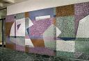 revêtement mural (mosaïque) : composition géométrique