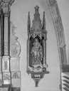2 statues : saint Joseph et la Vierge de l'Immaculée Conception