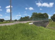 pont routier isolé de Sainte-Sabine (canal de Bourgogne)
