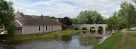 pont ancien sur l'Ouche à Fleurey-sur-Ouche (paysages du canal de Bourgogne)