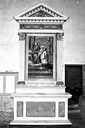 2 autels, 2 gradins d'autel, 2 retables, 2 tableaux (autels secondaires)