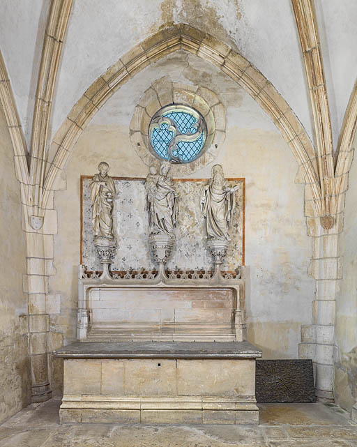 statues (petite nature) (3) : la Vierge à l'Enfant, saint Jean-Baptiste et saint Jean l’Évangéliste