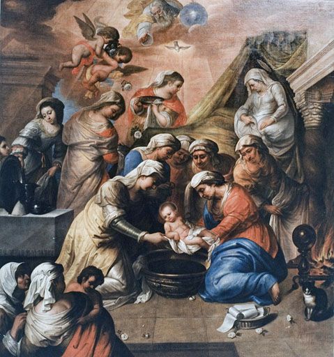 tableau : la Nativité de la Vierge
