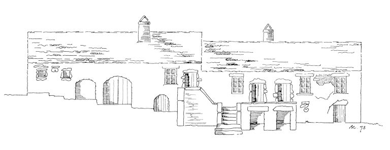 maison, logis d'ouvriers viticoles et cuverie