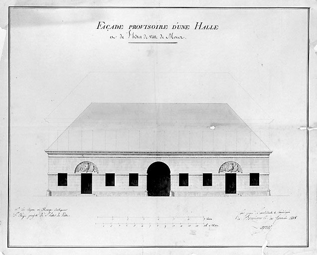 hôtel de ville, groupe scolaire, école professionnelle, tribunal, musée