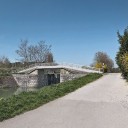 pont piéton sur l'écluse 52 du versant Saône (canal de Bourgogne)