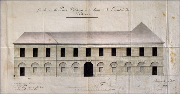 hôtel de ville, groupe scolaire, école professionnelle, tribunal, musée