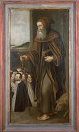 2 tableaux : saint André et saint Antoine (volets de triptyque)