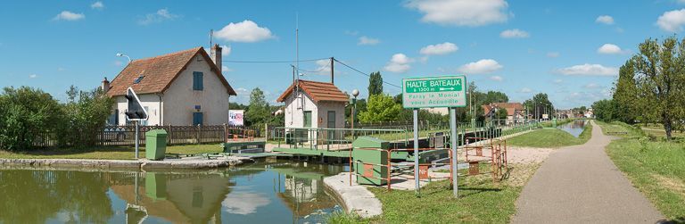site de l'écluse 23 du versant Océan ; dite de l'Hyron (canal du Centre)