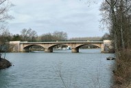 pont routier de Cuisery (la Seille canalisée)