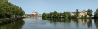 ville d'Auxerre (paysages du canal du Nivernais)