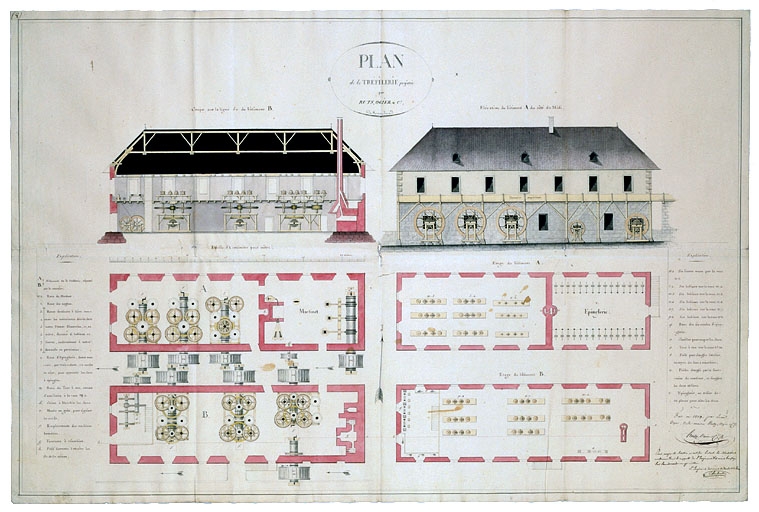 tréfilerie, scierie, centrale hydroélectrique