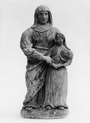 groupe sculpté : Education de la Vierge