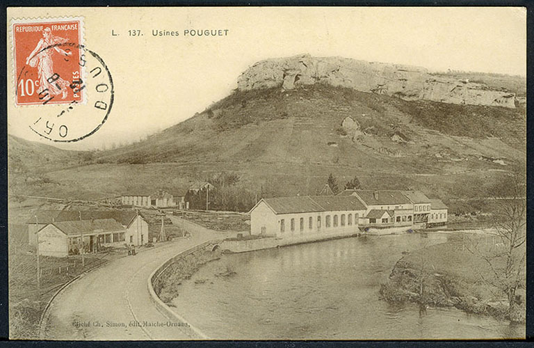 usine de construction mécanique Pouguet, puis usine de bonneterie de la société Tricotage Confection Ornans (TCO), actuellement centrale hydroélectrique
