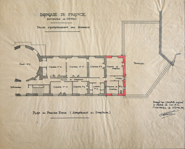 logis abbatial de Saint-Martin, puis hôtel de La Rochefoucauld, puis succursale départementale de la Banque de France
