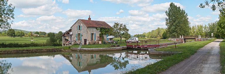 site de l'écluse 52 du versant Yonne, dite de Mussy 1ère (canal de Bourgogne)