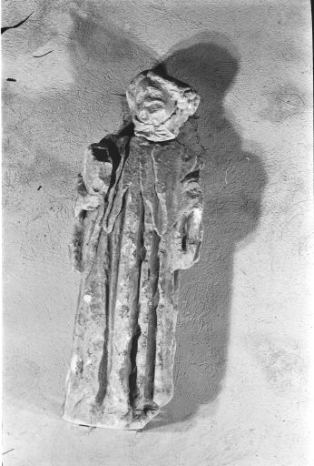 statue : saint (?) bénédictin