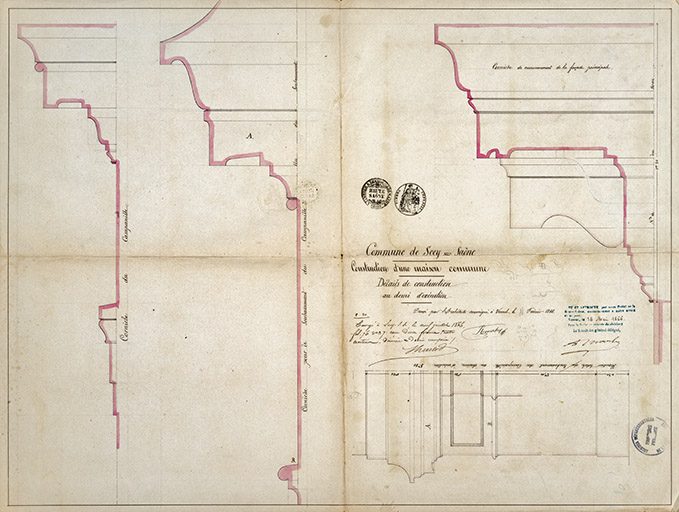 maison commune, justice de paix et école