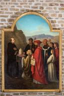 tableau d'autel : Saint Grégoire refusant la tiare pontificale