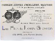 maison et atelier d'outillage Les Fils de Louis Gloriod puis Nicolas