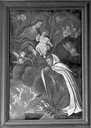 tableau : la Donation du rosaire à saint Dominique