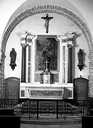 autel, gradin d'autel, tabernacle, retable, tableau (ensemble du maître-autel)