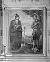 tableau d'autel : saint Antoine et saint Isidore