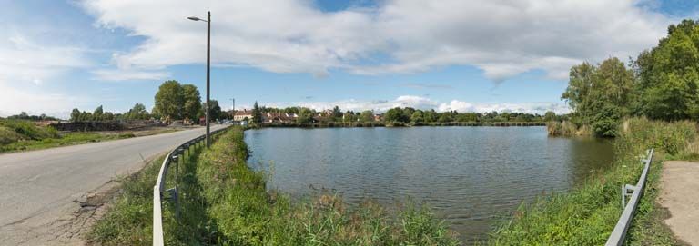 réservoir, étang de la Corne au Vilain (canal du Centre)
