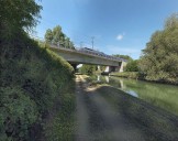 pont ferroviaire isolé (canal de Bourgogne)